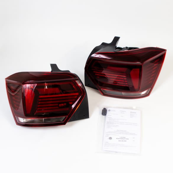 Black Line LED rear light set Polo 2G genuine Volkswagen upgrade kit