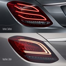 dark Facelift LED rear lights C-Class W205 sedan genuine Mercedes-Benz  | W205-Facelift-LED