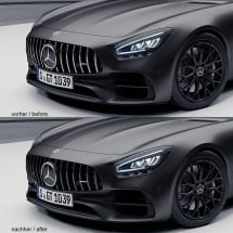 dark chrome panamericana radiator grill AMG GT 190 black | AMG-GT-dark-grill