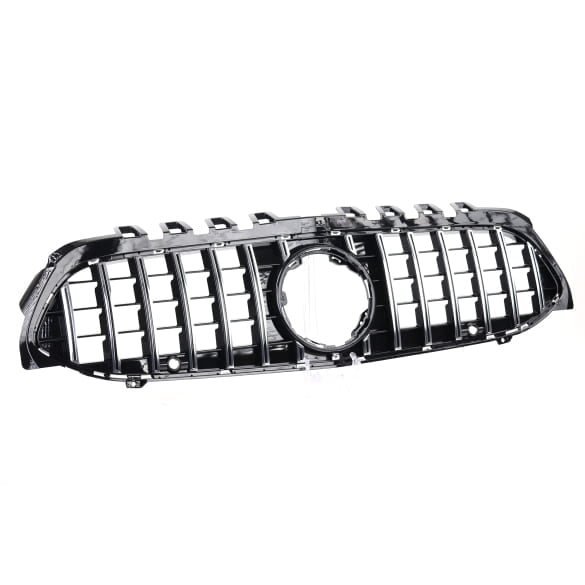 Panamericana radiator grille A-Class hatchback W177 chrome black CHROMETEC