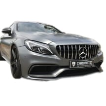 Panamericana radiator grille C-Class W205 chrome black CHROMETEC | W205-PA-KG-W205