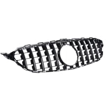 Panamericana radiator grille C-Class W205 black CHROMETEC | W205-PA-KG-S-W205