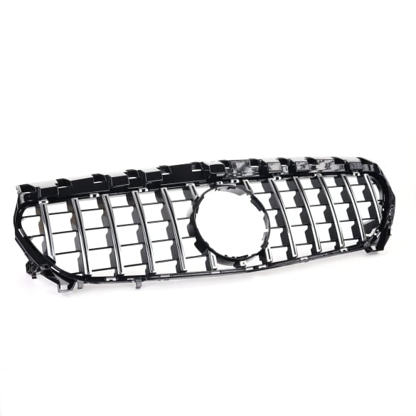 Panamericana radiator grille CLA Shooting Brake X117 chrome black CHROMETEC