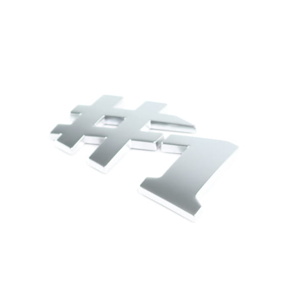 #1 lettering tailgate smart #1 ONE chrome matt Genuine smart | QAP8893103980