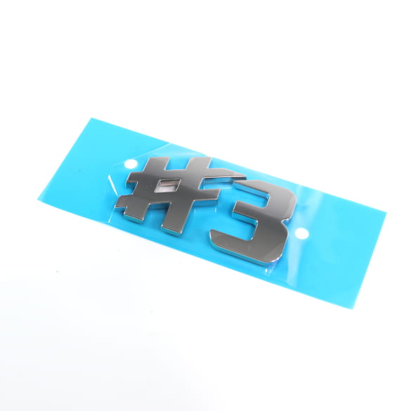 #3 lettering tailgate smart #3 THREE chrome matt Genuine smart | QAP8893083332 #3 lettering tailgate smart #3 THREE chrome matt Genuine smart | QAP8893083332