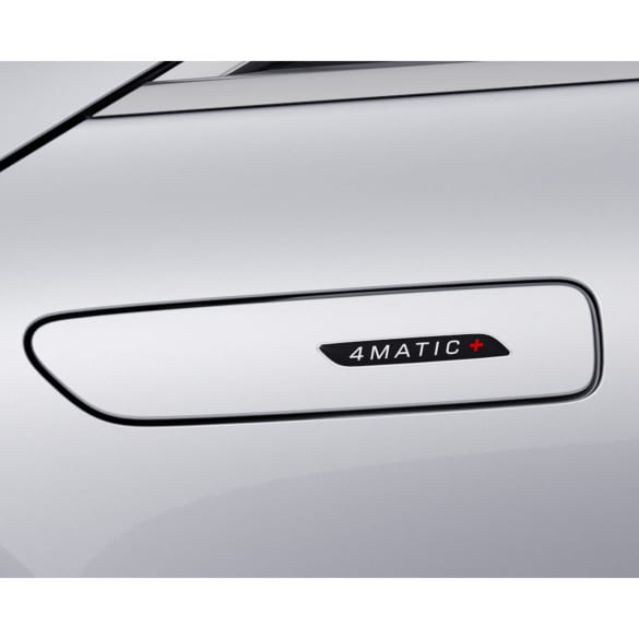 AMG lettering 4Matic+ silver chrome mudguard EQS V297 Genuine Mercedes-Benz