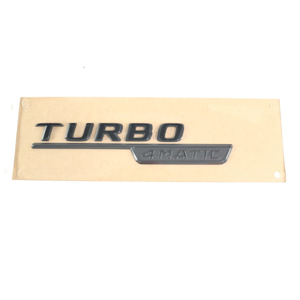 Turbo 4MATIC logo set black genuine Mercedes-AMG | A1778177600/7800