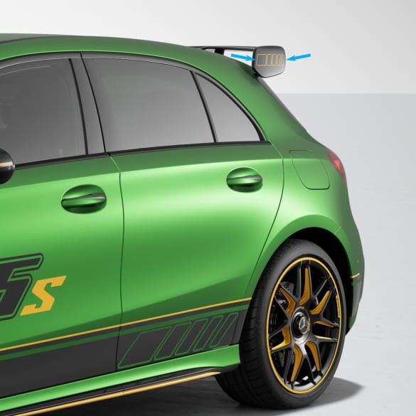 AMG trim strips rear wing Final Edition A-Class W177 2-piece yellow original Mercedes-AMG