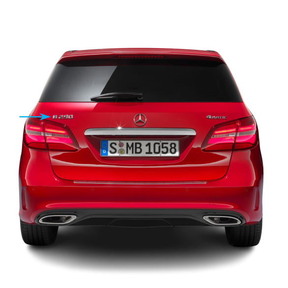 B-Class W246 lettering motorisation tailgate chrome Genuine Mercedes-Benz