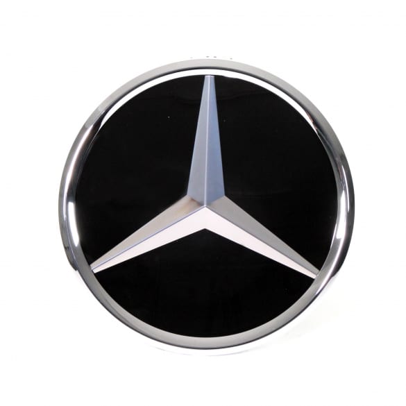 Front Emblem Schwarz Matt Motorhaube Original Mercedes-Benz