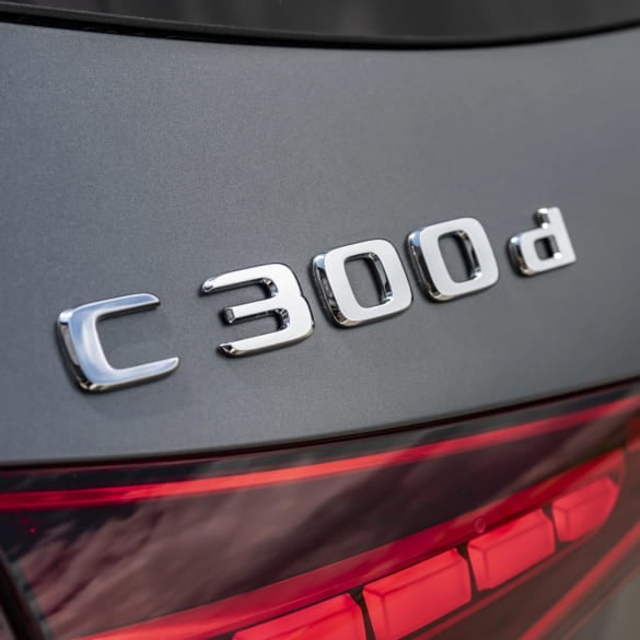 C-Class 206 lettering chrome motorisation tailgate Genuine Mercedes-Benz