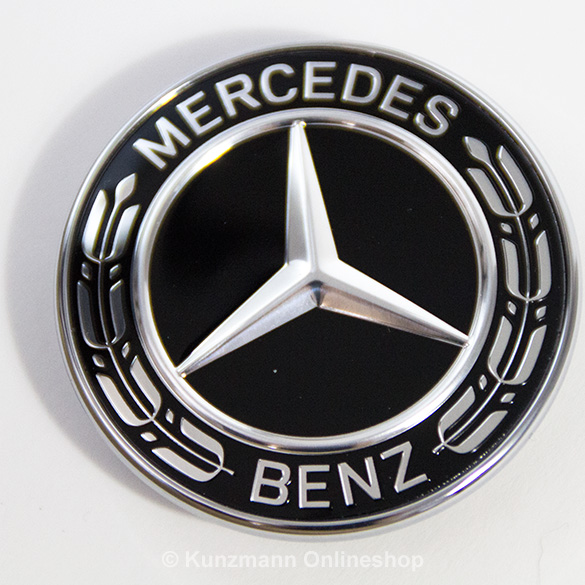 front emblem with star black bonnet original Mercedes-Benz | Stern-Emblem-schwarz-3 front emblem with star black bonnet original Mercedes-Benz | Stern-Emblem-schwarz-3