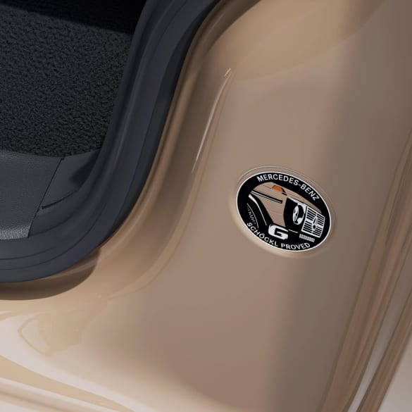 G-Class STRONGER THAN THE 1980s Badge Coloradobeige Genuine Mercedes-Benz