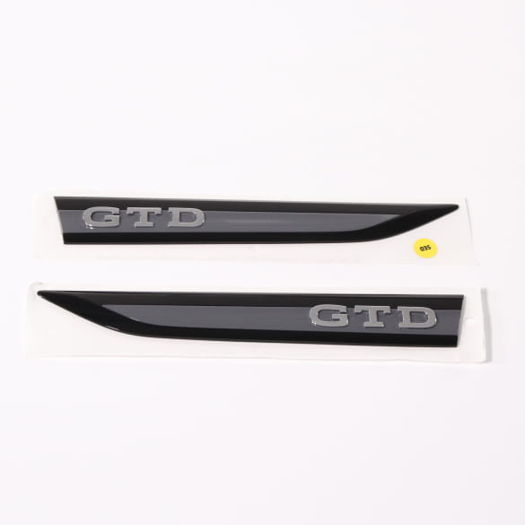 GTD lettering set fender VW Golf 8 VIII genuine Volkswagen