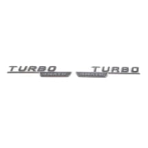 Lettering Turbo 4Matic dark chrome fenders genuine Mercedes-AMG | A1778178900/9100