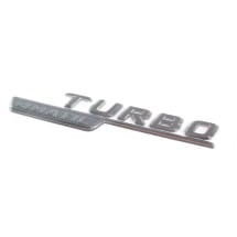 Lettering Turbo 4Matic dark chrome fenders genuine Mercedes-AMG | A1778178900/9100