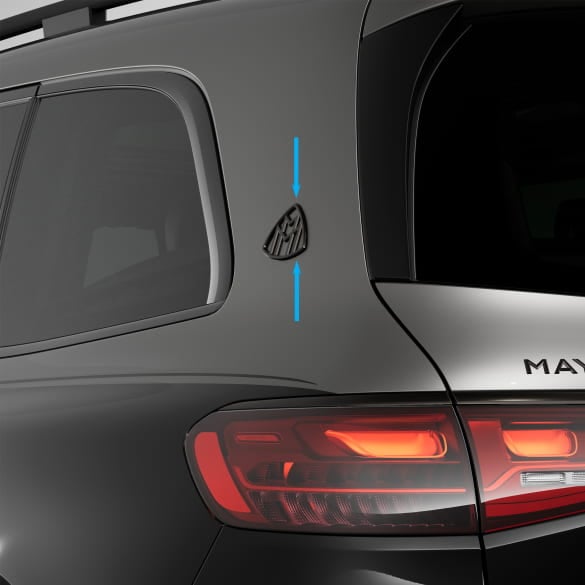 Maybach logo night series dark chrome C-pillar GLS X167 Genuine Mercedes-Benz