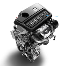 Mercedes Star Engine Cover CLA 45 AMG 117 Genuine AMG | A0008172704-CLA-117