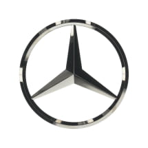 Mercedes star dark chrome tailgate C-Class S206 | Stern-schwarz-S206