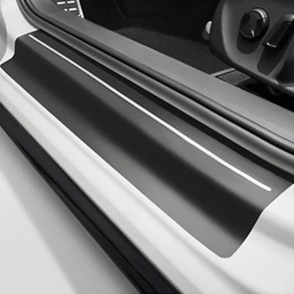 Protective film door sill trim VW Passat B9 Variant 4-piece black silver Genuine Volkswagen