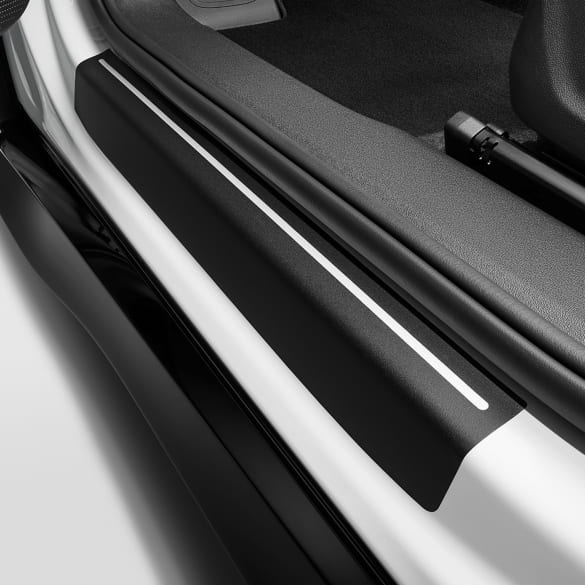 Protective film door sill trim VW ID.7 black silver 4-piece Genuine Volkswagen