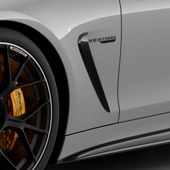 V8 Biturbo logo set black genuine Mercedes-AMG | A2328175600-B V8 Biturbo logo set black genuine Mercedes-AMG | A2328175600-B