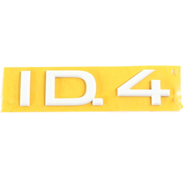 VW ID.4 lettering emblem tailgate pure white Genuine Volkswagen