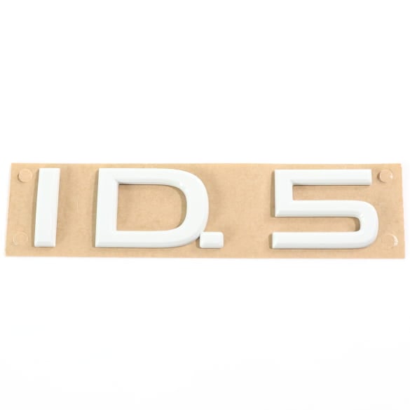 VW ID.5 lettering emblem tailgate pure white Genuine Volkswagen