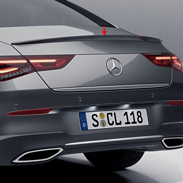 Carbon look rear spoiler CLA Coupe C118 genuine Mercedes-Benz