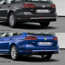 R-Line facelift rear diffusor Golf 7 VII genuine Volkswagen retrofitting | Golf7-R-Line-Dif-Variant