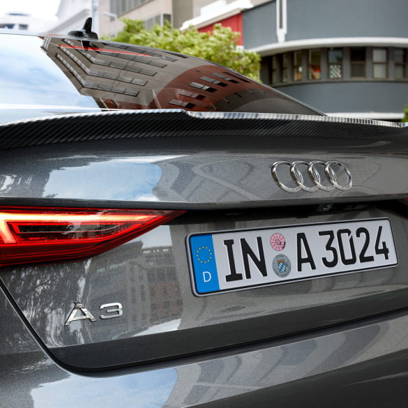 Rear spoiler carbon matte Audi A3 8Y Saloon