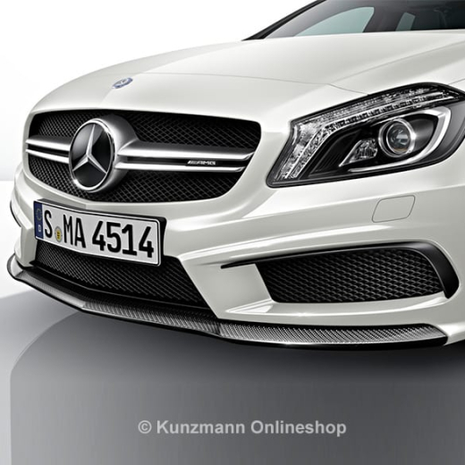 Lèvre de spoiler avant A 45 AMG pack carbone original Mercedes-Benz | a-front-lippe-carbon