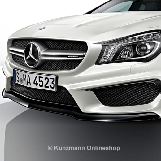 Lame de pare-choc avant CLA 45 AMG | Night Package | pièce d'origine Mercedes-Benz | cla-front-lippe-night