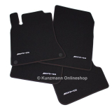 Tapis voiture AMG noir Red Cut CLA Coupé C117 & Shooting Brake X117 Original Mercedes-Benz