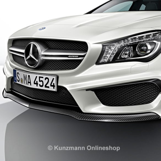Labio del spoiler delantero CLA 45 AMG | paquete de carbono | Original Mercedes-Benz | cla-front-lippe-carbon