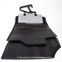car rubber floor mats front | Audi A1 | black | 2 pieces | original Audi  | 8X1061501A 041
