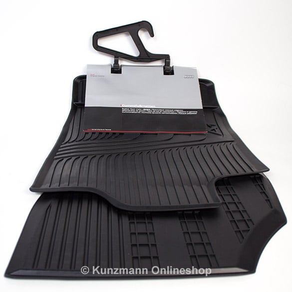 car rubber floor mats set front 2 pieces Audi A1 genuine Audi