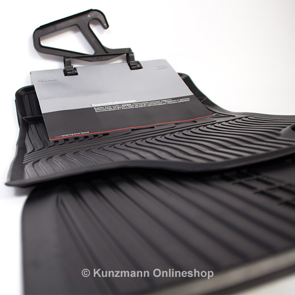 car rubber floor mats front | Audi A1 | black | 2 pieces | original Audi  | 8X1061501A 041