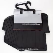 car rubber floor mats rear Audi A1 black 2 pieces genuine Audi  | 8X0061511 041