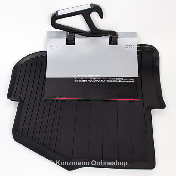 Car rubber floor mats set rear 2 pieces Audi A1 genuine Audi