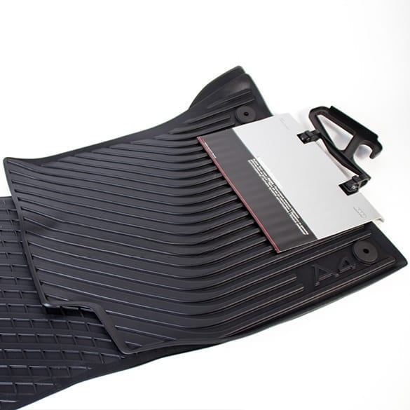 Audi car rubber floor mats | Audi A4 8K B8 | original black | 8K1061501 041