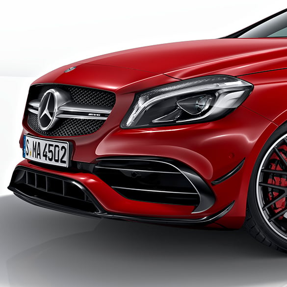 aerodynamic front bumper, AMG A45 A-Class W176, upgrade, Mercedes-Benz