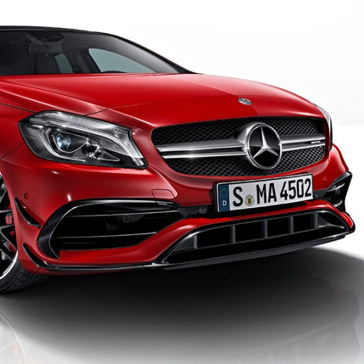 aerodynamic front bumper | AMG A45 A-Class W176 | upgrade | Mercedes-Benz | W176-Aero-Front