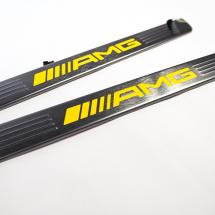 AMG door entry sill panels lighted Yellow Night Edition A-Class W176 original Mercedes-Benz | A1766806501/6601-AMG-W176
