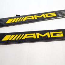 AMG door entry sill panels lighted Yellow Night Edition A-Class W176 original Mercedes-Benz | A1766806501/6601-AMG-W176