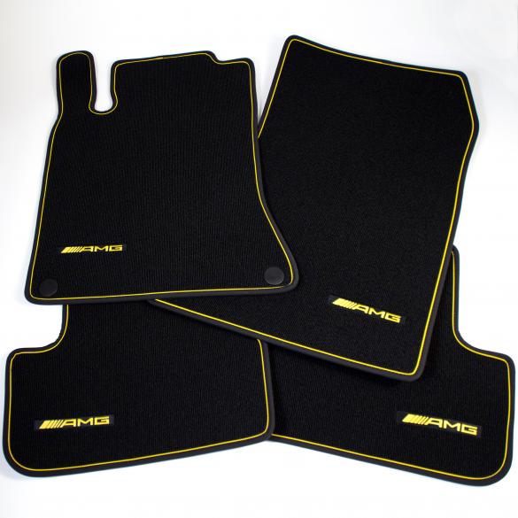 AMG car mats Yellow Night Edition A-Class W176 original Mercedes-Benz