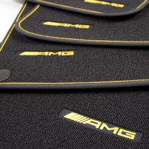 AMG car mats Yellow Night Edition A-Class W176 original Mercedes-Benz | A17668056011C97-W176