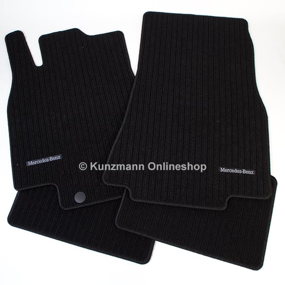 Car rib floor mats Mercedes B-Class W245 original Mercedes-Benz in black