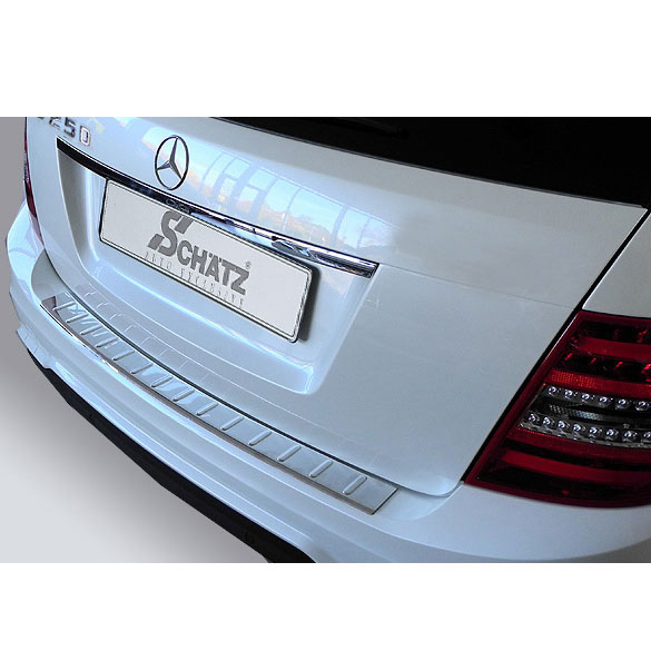 Bumper Protector Stainless Steel Mercedes C Class S4 Station Wagon Facelift