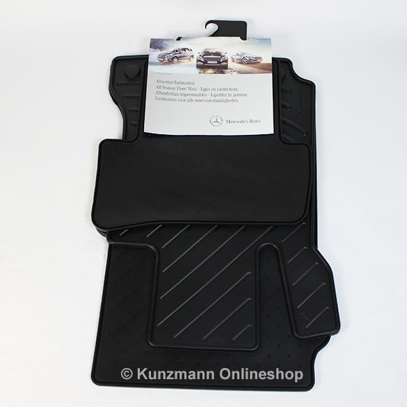 Car rubber mats C-Class W204 Genuine Mercedes-Benz black